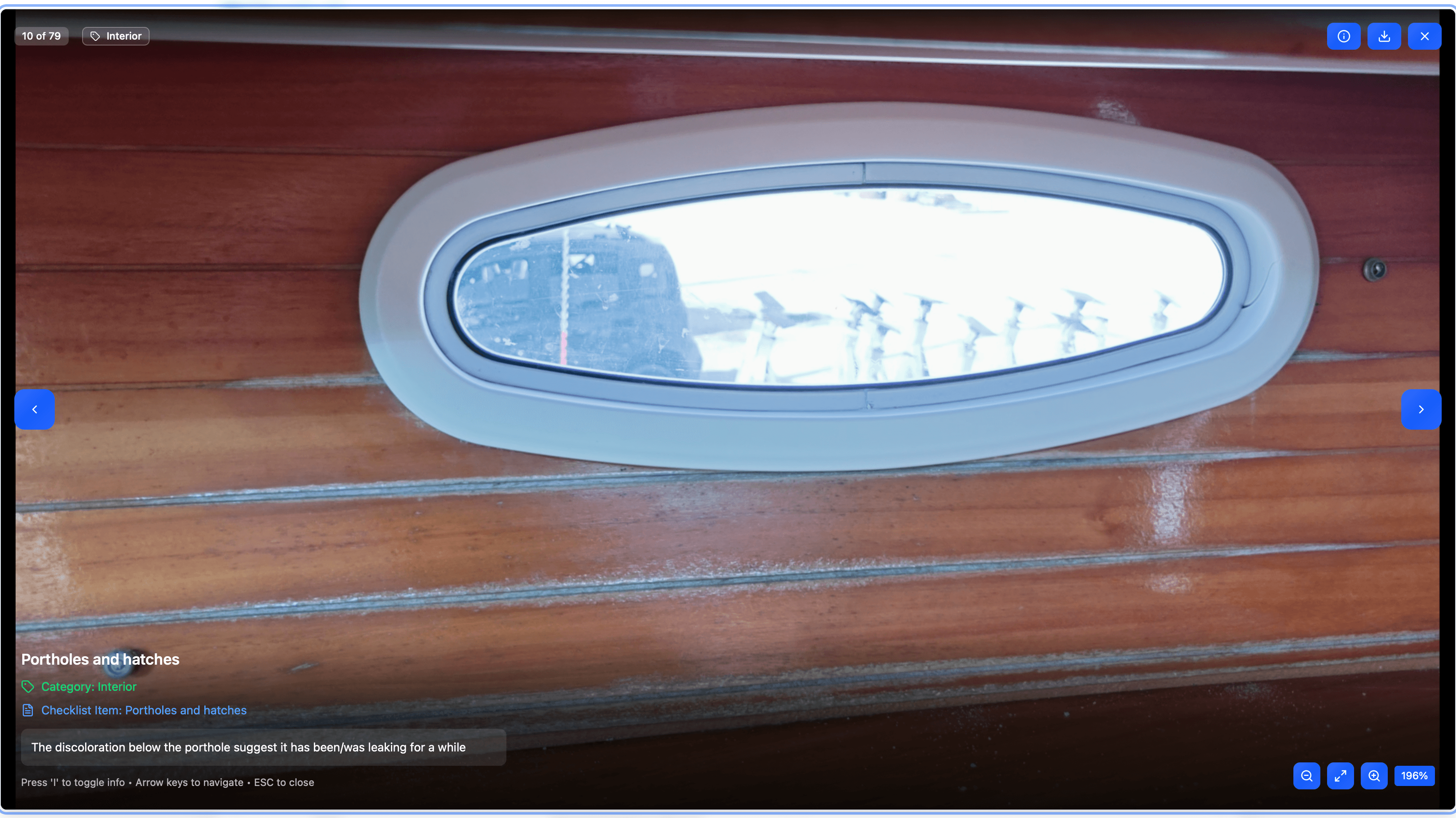 Inspection report screenshot 5