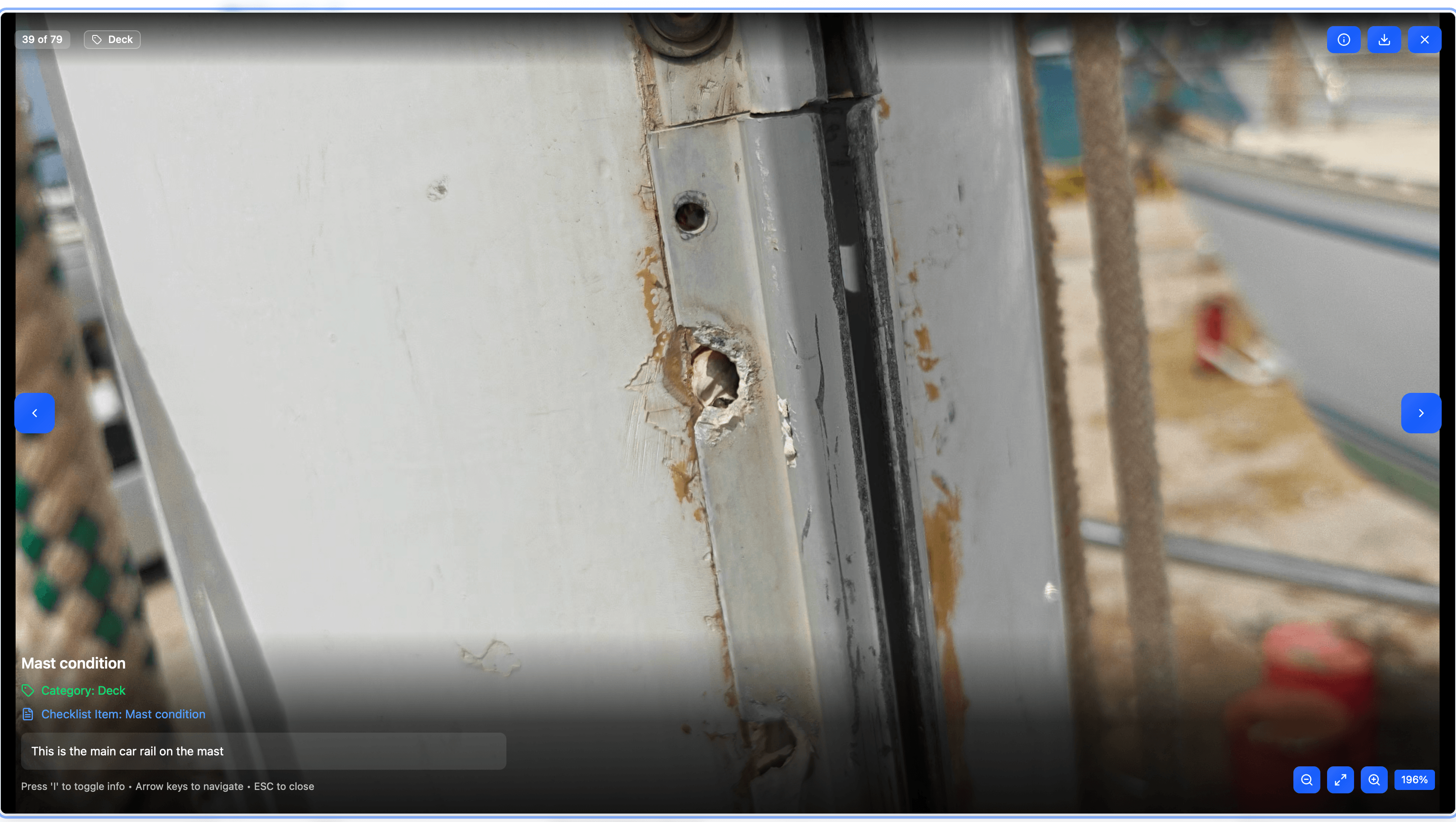 Inspection report screenshot 10